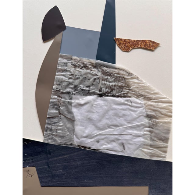 Black "Memorabilia 3" Original Mixed-Media Collage on Paper by Zac Woodiel For Sale - Image 8 of 9