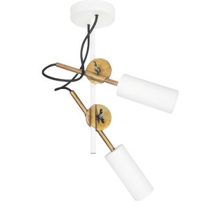 Stav Spot 2 White Ceiling Lamp by Johan Carpner for Konsthantverk For Sale