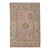 Turkish Oushak Rug Lavender Coral Soft Brown Handwoven Wool Rug 4'2" X 6'1" For Sale
