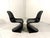 Early Edition Black Panton Chairs by Verner Panton for Herman Miller, 1960s, Set of 2 For Sale - Image 6 of 15