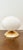Oval Brass & Glass Lamp For Sale - Image 9 of 12