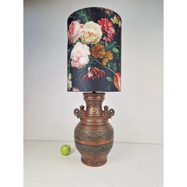 Ceramic Vintage Fat Lava Jasba Floor Lamp in Ceramic, West-Germany, 1970s For Sale - Image 7 of 9