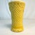 Italian 1950s Italian Coastal Chic Ceramic Yellow Vase With Wicker Motif. For Sale - Image 3 of 8