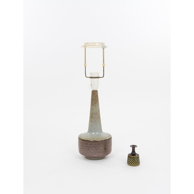 Mid-Century Modern Brown and Grey Dl/46 Table Lamp by Linnemann-Schmidt for Palshus, 1960s For Sale - Image 3 of 6