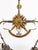 Mid 20th Century Italian Gilt Floral Tole Hanging Scales of Justice Chandelier For Sale - Image 4 of 8