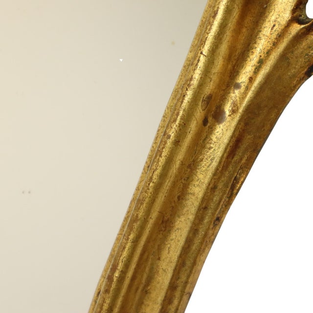 Baroque Style Gilt Crested Mirror, 1950s For Sale - Image 10 of 15