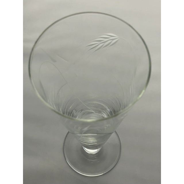 Mid Century Sasaki Wheat Pattern Pilsner Glasses Set of 4 For Sale - Image 9 of 10