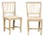 19th Century Swedish Gustavian Chairs with New Linen Seats - Set of 2 For Sale