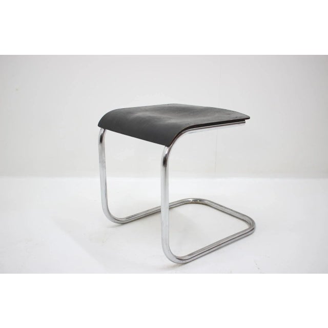 Bauhaus Chrome Stool by Mart Stam for Slezak, 1930s For Sale - Image 7 of 7
