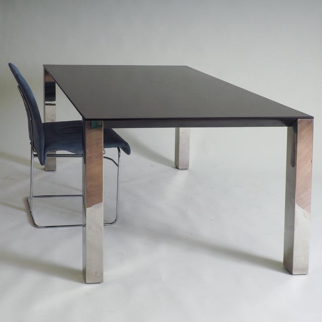 Wood Dining Table by Giovanni Offredi for Saporiti, 1970s For Sale - Image 7 of 12