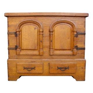 Rustic Oak Chest of Drawers, 1950s For Sale