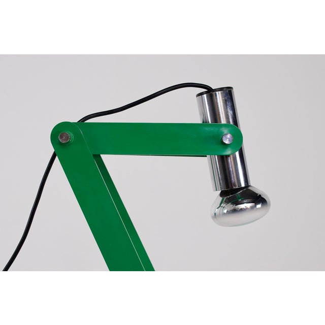 Forest Green Vintage Italian Articulated Lamp, 1980s For Sale - Image 8 of 14