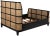 Black NOIR Curved Porto Queen Bed with Caning in Hand Rubbed Black For Sale - Image 8 of 10