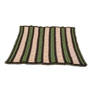 Contemporary Hand Crochet Lap Blanket / Throw