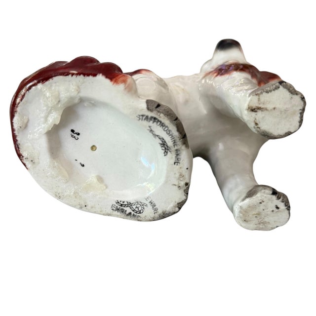 Vintage Staffordshire Ware English Spaniel Dogs 8" Tall - A Pair For Sale - Image 13 of 14