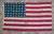 Early 20th C Cotton American Flag With Patina For Sale - Image 12 of 18