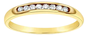 Dainty Small Diamond Wedding Band, Size 3.5