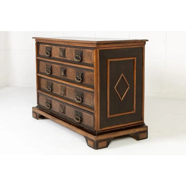 18th Century Italian Walnut Chest of Drawers For Sale - Image 5 of 12