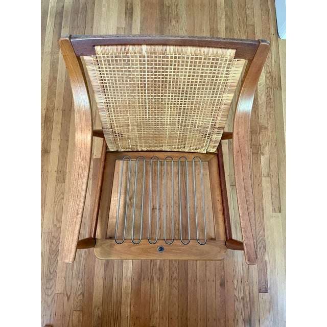 Pair of 1960s Peter Hvidt & Orla Moregaard Teak Lounge Chairs With Caned Backs For Sale - Image 15 of 17