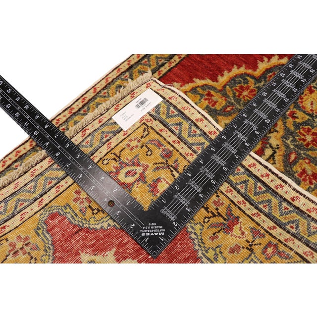 Mid 20th Century Vintage Turkish Yastik Rug - 01'08 X 03'01 For Sale - Image 5 of 8