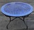 Moroccan 48" Handcrafted 2 Shades of Blues Moroccan Mosaic Table For Sale - Image 3 of 7