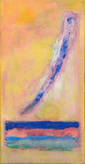 R. Curtiss Williams Abstract" #007" Pastel Toned Acrylic on Canvas 2006