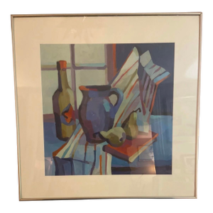 1993 Nancy Greene Modernist Still Life Painting