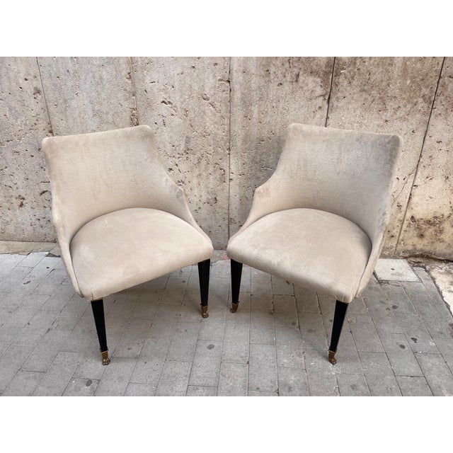 Textile Antique Empire Style Chairs, 1890s, Set of 2 For Sale - Image 7 of 7