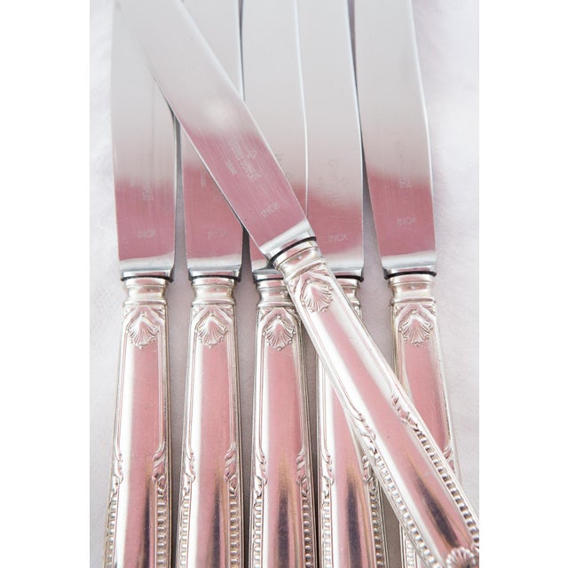 French Table and Starter Knife Set for 12 from Ravinet Denfert, 1950s, Set of 24 For Sale - Image 9 of 12