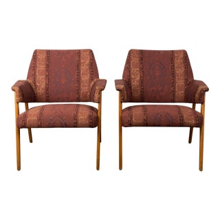 1960s Vintage Ib Kofod Larsen for Ope Mobler Lounge Chairs For Sale