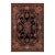 Art Nouveau 1990's Medallion Pak-Persian Black/Gray Wool Rug - 8'11'' X 12'0'' For Sale
