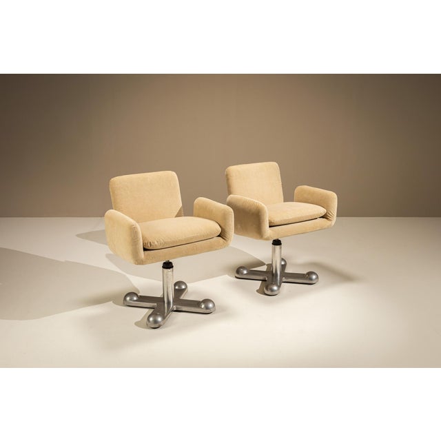 Postmodern Planula Swivel Armchairs by Ettore Sottsass, Italy, 1970s, Set of 2 For Sale - Image 3 of 13