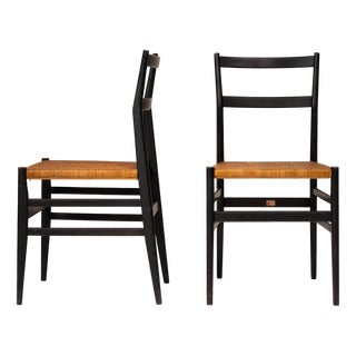 Superleggera Chairs by Gio Ponti from Cassina, 1957, Set of 2 For Sale