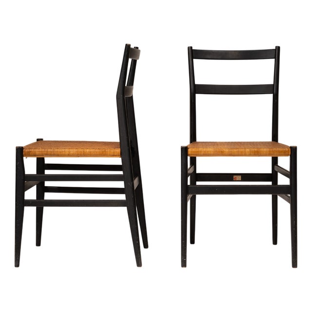 Superleggera Chairs by Gio Ponti from Cassina, 1957, Set of 2 For Sale