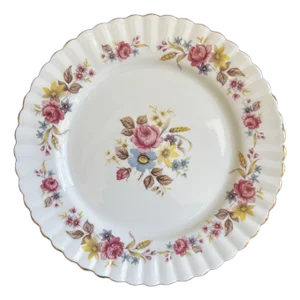 Vintage English Bone China Decorative Dessert Plate
