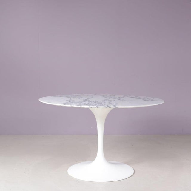 Marble Dining Table by Eero Saarinen for Knoll Int, USA, 1970s For Sale - Image 3 of 9