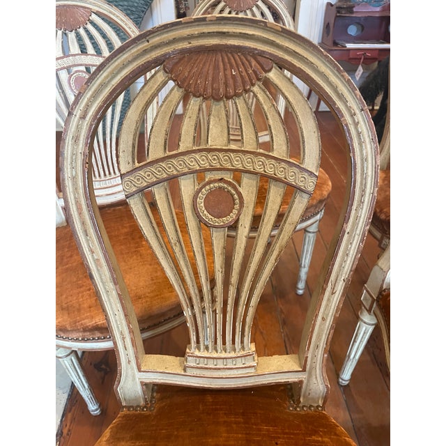 Wood Early 20th Century Set of Six French Balloon Back Dining Chairs For Sale - Image 7 of 9