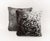Pair of Modern Cowhide Throw Pillows, each with zipper closure. 18.5" L x 18.5" W x 6.5" D. Provenance: From a SoHo, New...