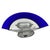 Postmodern Italian Cobalt Blue Murano Glass & Chrome Wall Sconce, 1980s 1 of 7 For Sale - Image 15 of 17