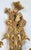 Mid-Century Modern Vintage Italian Mid-Century Modern Metal & Gilt Carved Wood Floral Wall Sconce For Sale - Image 3 of 9