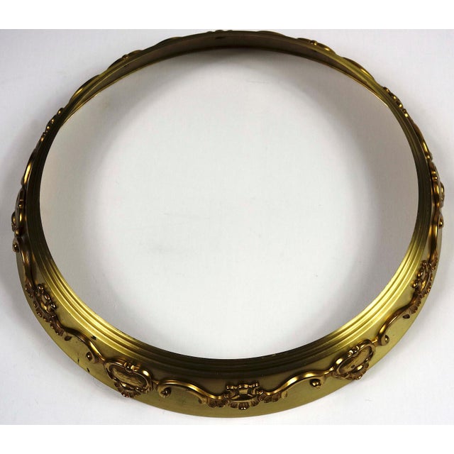 Brass and Crystal Glass Three-Light Ceiling Lamp from Kaiser, 1940s For Sale - Image 4 of 13
