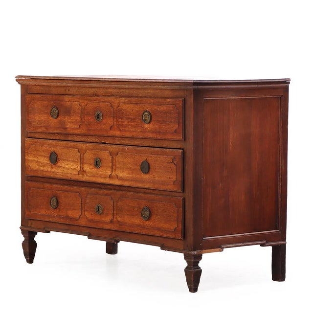 Early 19th Century French Commode is an exceptional and sizeable piece. Its classic rectangular form is supported by...