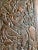 1920s Vintage Indian Hand-Carved Krishna Temple Door – Ornate Barn Door With Fluting 84x41 For Sale In Orlando - Image 6 of 8