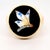 Vintage 9k Yellow Gold & Enamel Butterfly Signet Style Ring For Sale In Philadelphia - Image 6 of 12