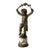 French Gold Gilt Bronze and Marble Male Sculpture, 19th C France For Sale