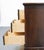Wood High End Vintage Banded Mahogany Traditional Chippendale Style 30" Nightstand W. Jewelry Storage For Sale - Image 7 of 12