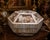 Beige Late 19th Century Large Chinese Carved Bone Hexagonal Jewelry Casket Box With Figural Panels & Fitted Interior For Sale - Image 8 of 8