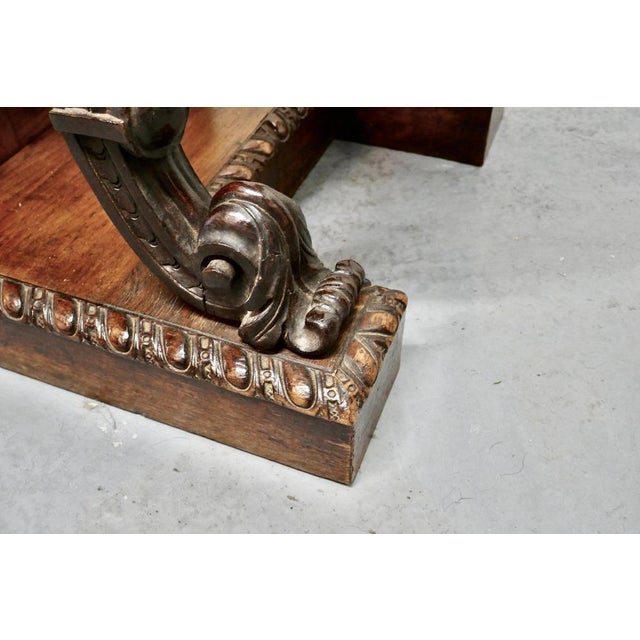 19th Century Art Nouveau Gothic Carved Oak Console Pedestals, 1880, Set of 2 For Sale - Image 6 of 12