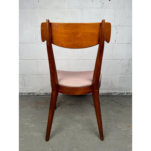 Wood Mid 20th Century Kipp Stewart for Drexel "Declaration" Sculpted Walnut Dining Chairs - Set of 6 For Sale - Image 7 of 12