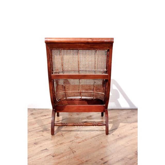 British Colonial Plantation Cane Chair Chairish